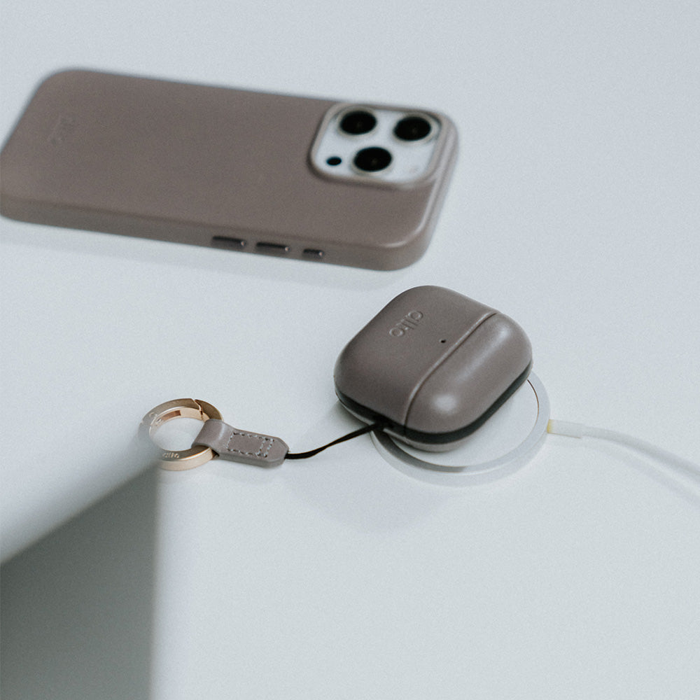 惜福品 - AirPods 4 皮革保護套 - 礫石灰