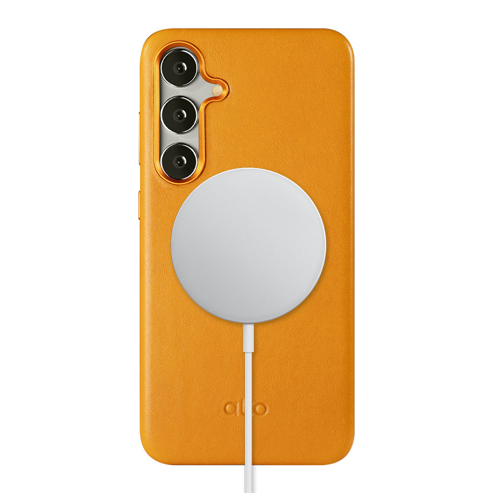 惜福品 - Samsung Galaxy S24 Plus Clop 磁吸皮革手機殼 - 焦糖棕