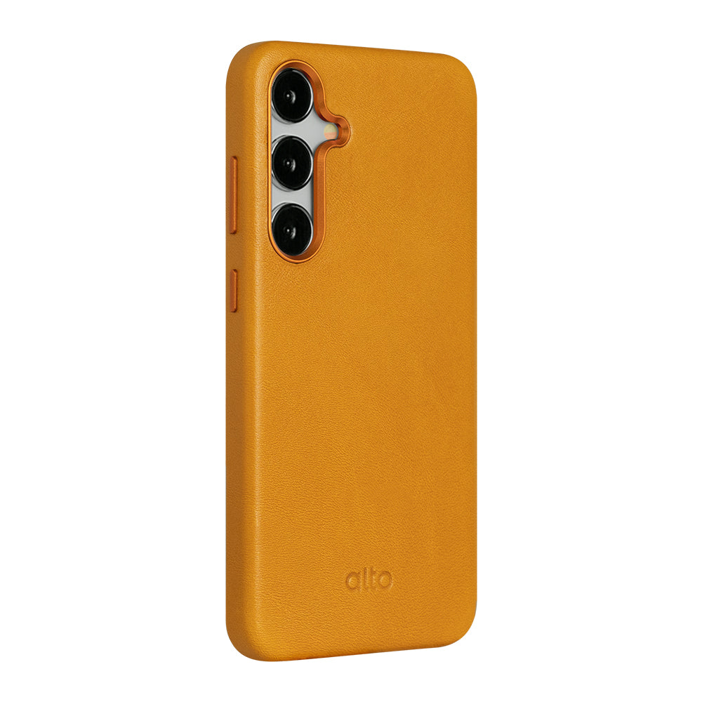 惜福品 - Samsung Galaxy S24 Plus Clop 磁吸皮革手機殼 - 焦糖棕