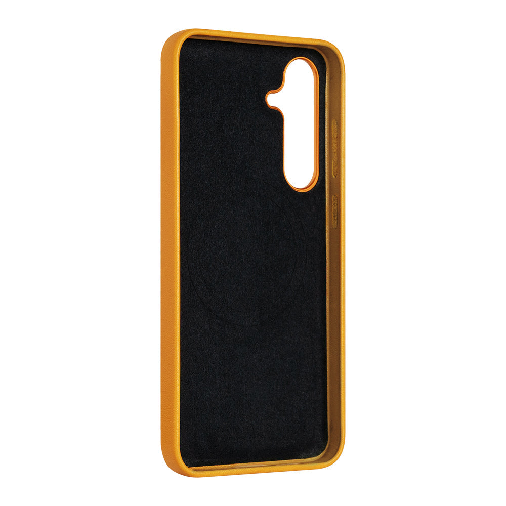 惜福品 - Samsung Galaxy S24 Plus Clop 磁吸皮革手機殼 - 焦糖棕