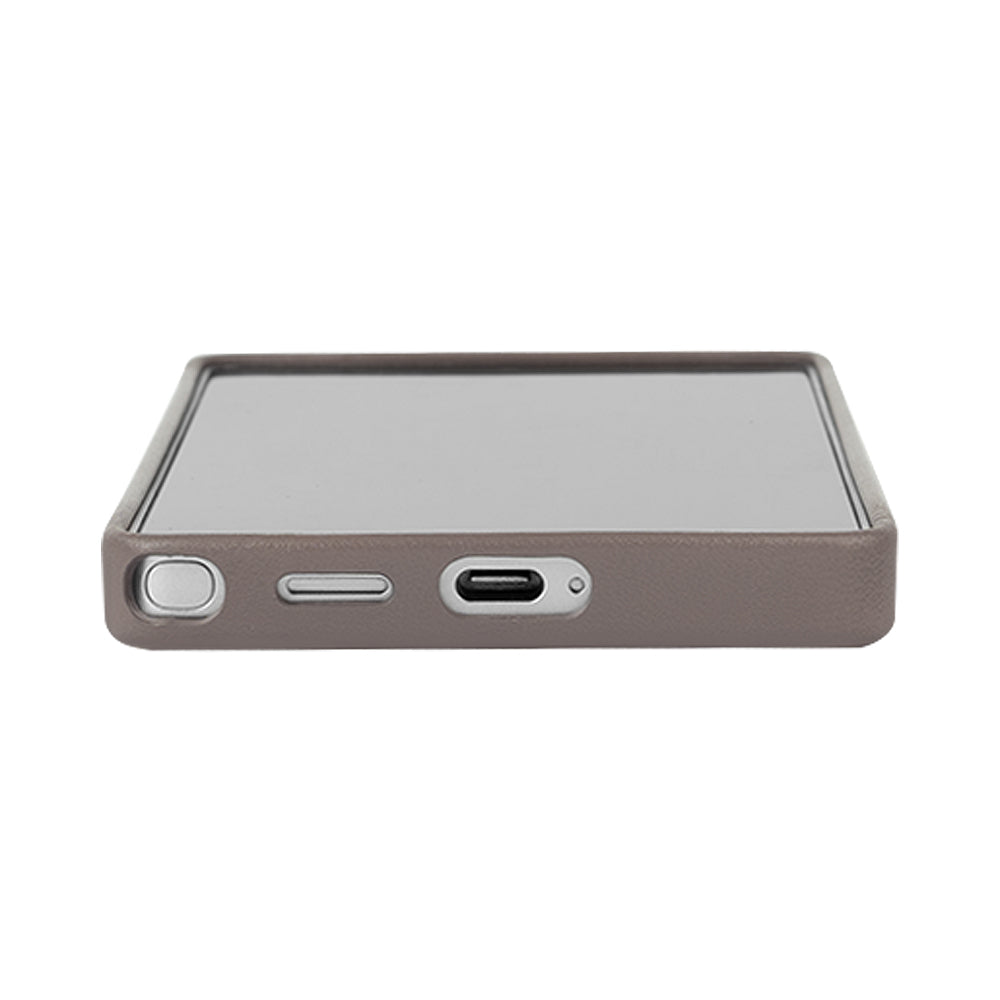 惜福品 - Samsung Galaxy S25 Ultra Clop 磁吸皮革手機殼 - 礫石灰