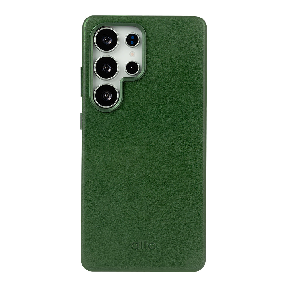 Samsung Galaxy S25 Ultra Clop 磁吸皮革手機殼 - 森林綠