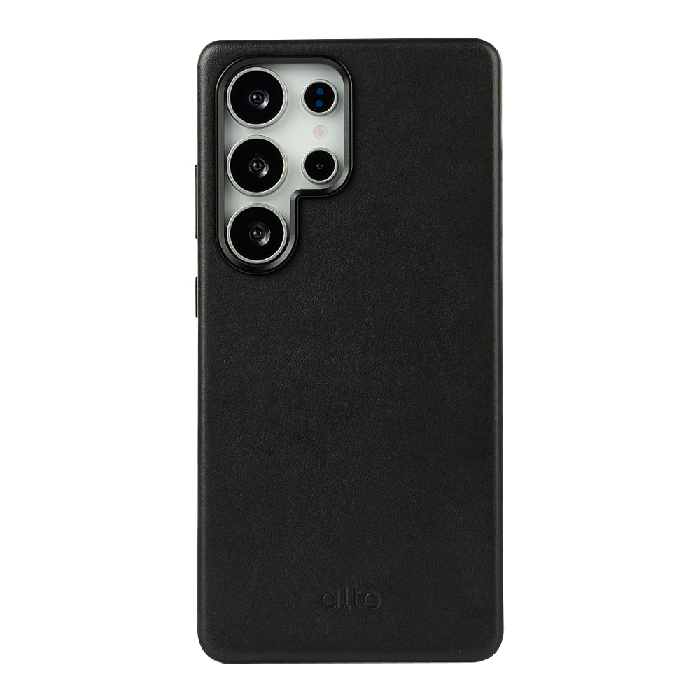 Samsung Galaxy S25 Ultra Clop 磁吸皮革手機殼 - 渡鴉黑
