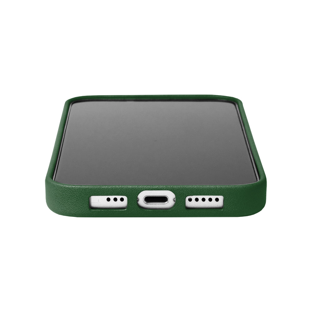 iPhone 15 Pro Max - Clop 磁吸皮革手機殼 - 森林綠