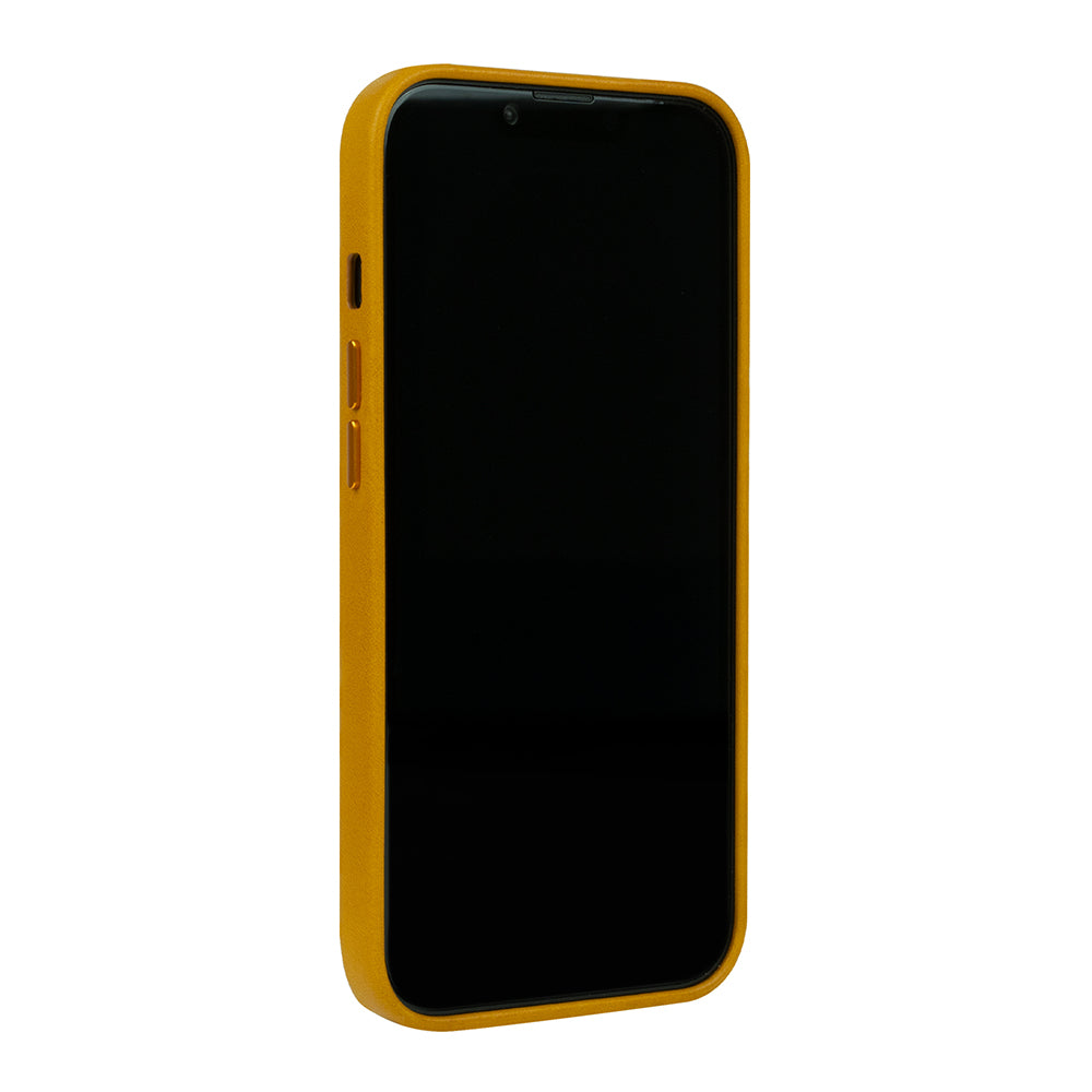 iPhone 14/iPhone 16e - Clop 磁吸皮革手機殼 - 焦糖棕