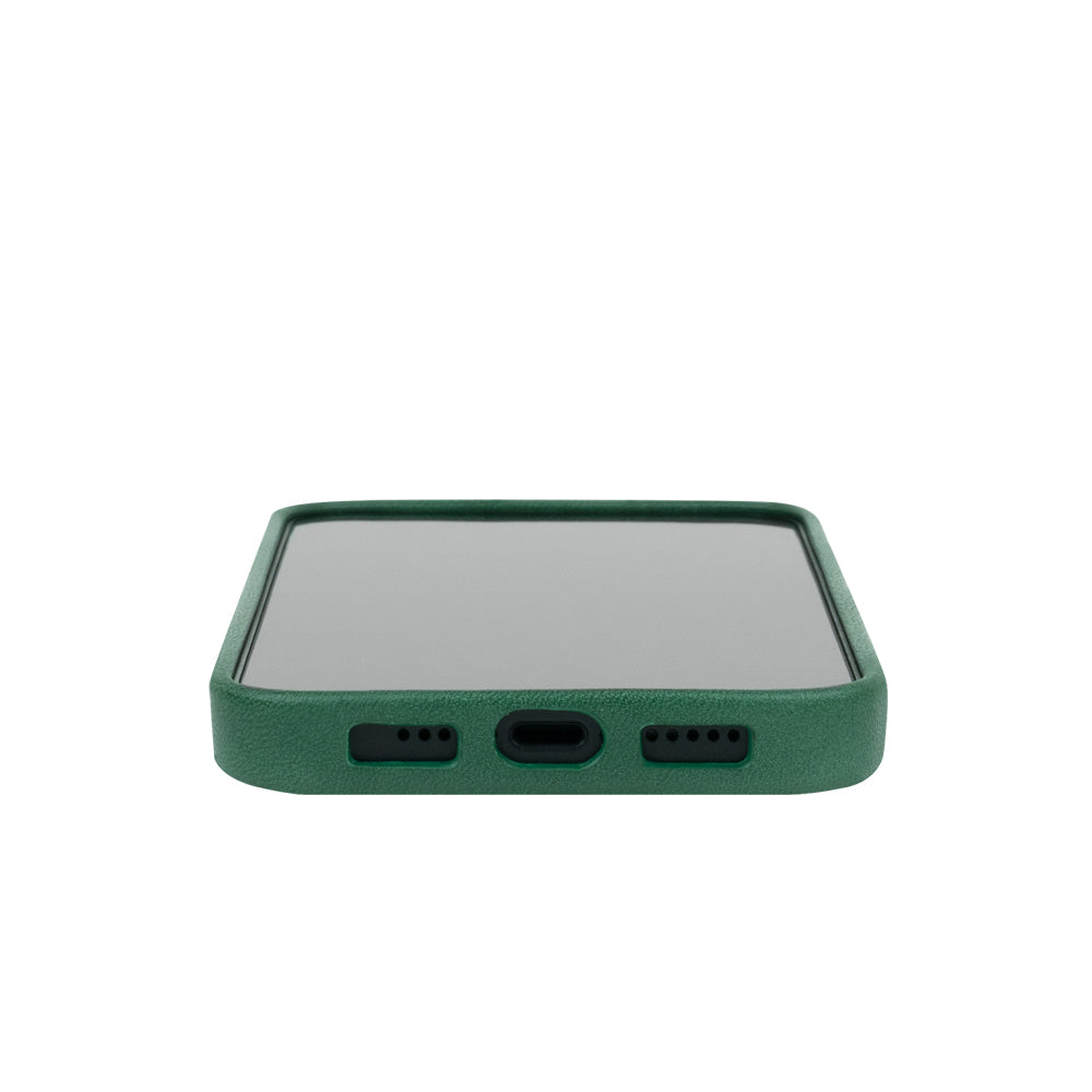 惜福品 - iPhone 14/iPhone 16e - Original 經典皮革手機殼 - 森林綠