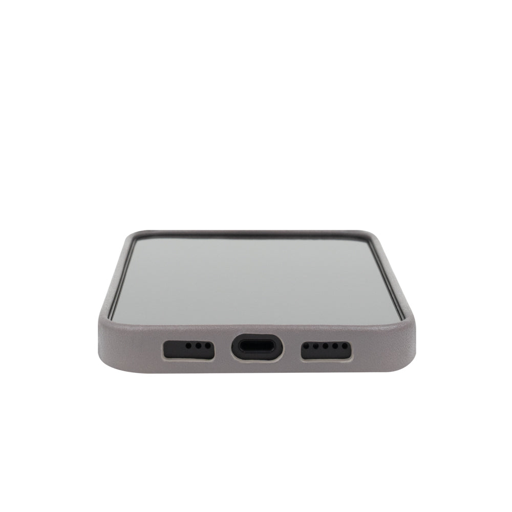 惜福品 - iPhone 14 Plus/iPhone 15 Plus - Original 經典皮革手機殼 - 礫石灰