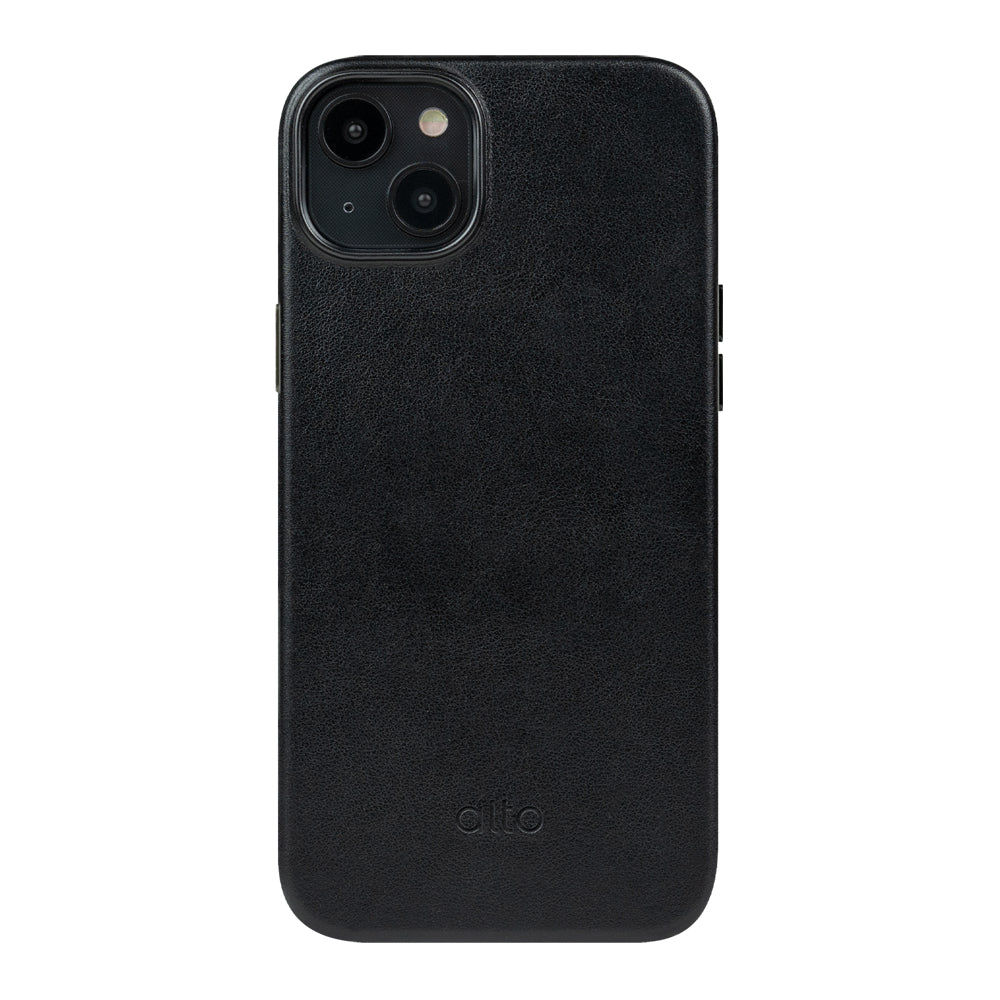 iPhone 14/iPhone 16e - Clop 磁吸皮革手機殼 - 渡鴉黑