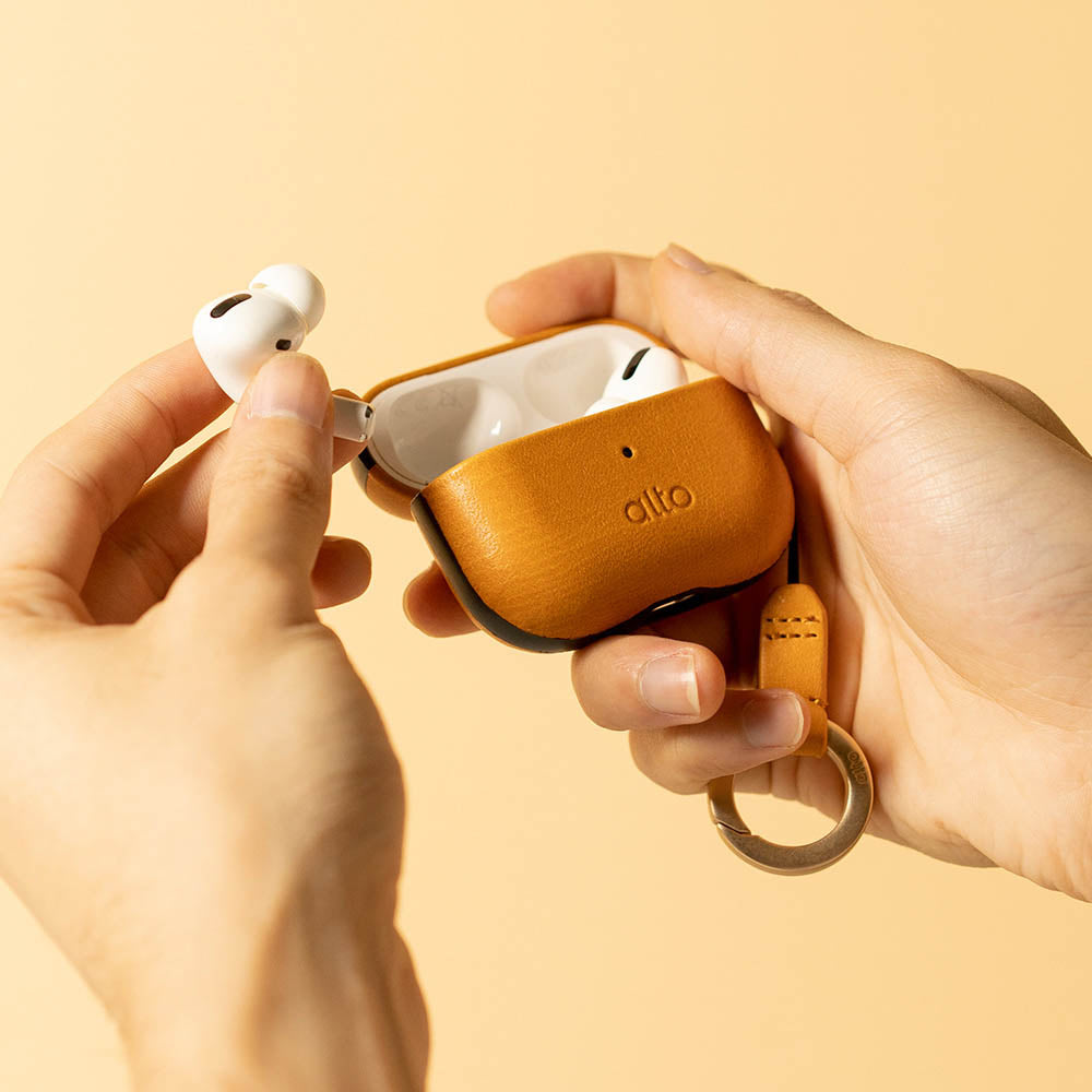 AirPods Pro 2 皮革保護套 - 焦糖棕