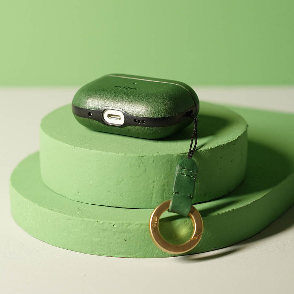 AirPods Pro 2 皮革保護套 - 森林綠