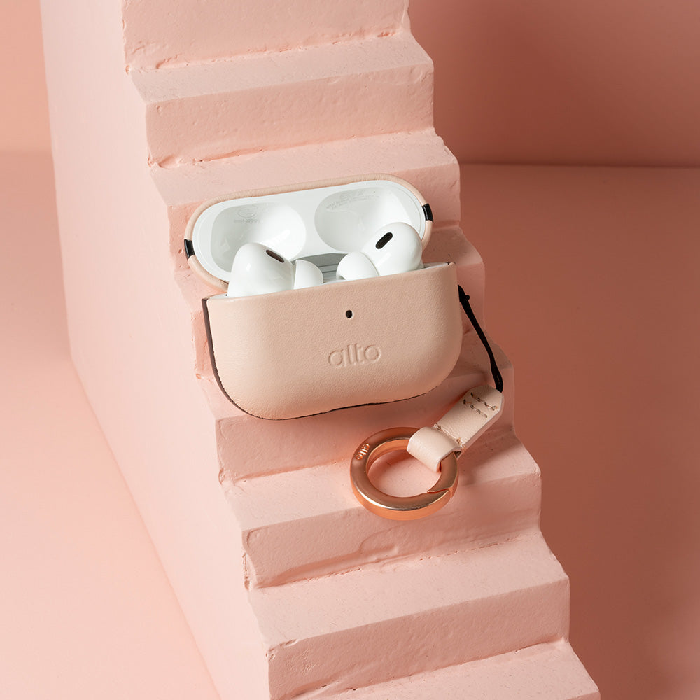 惜福品 - AirPods Pro 2 皮革保護套 - 霧粉色