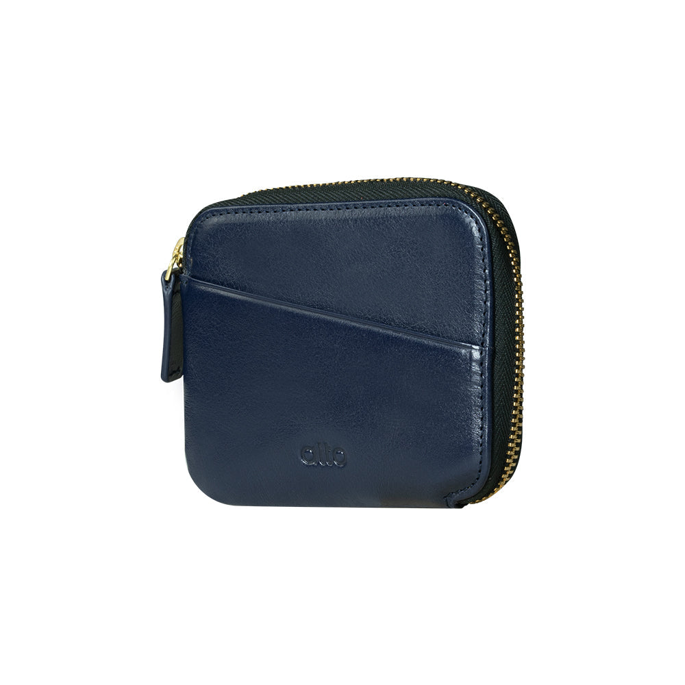 惜福品 - 皮革收納錢包 - 海軍藍
