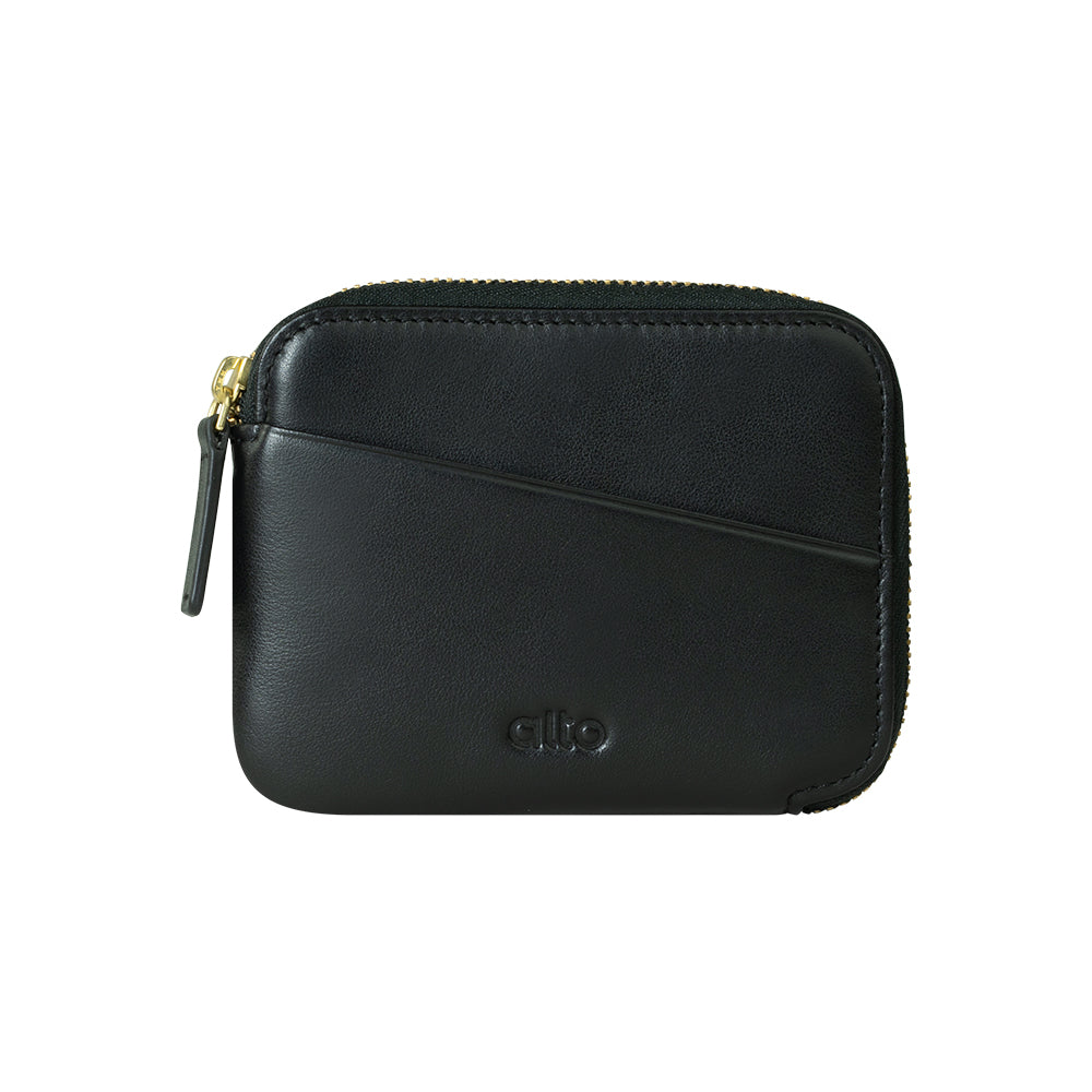 惜福品 - 皮革收納錢包 - 渡鴉黑