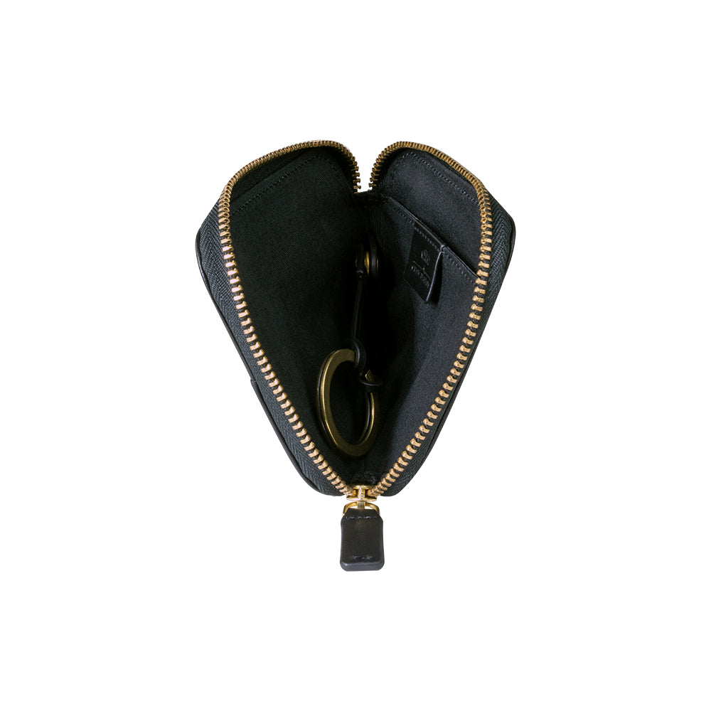 惜福品 - 皮革收納錢包 - 渡鴉黑