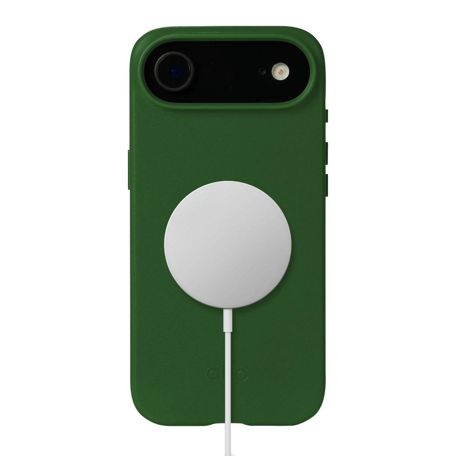 iPhone Air - Clop 磁吸皮革手機殼 - 森林綠