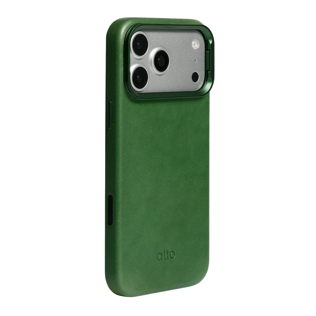 iPhone 18 Pro Max/17 Pro Max - Uplop 磁吸支架皮革手機殼 - 森林綠