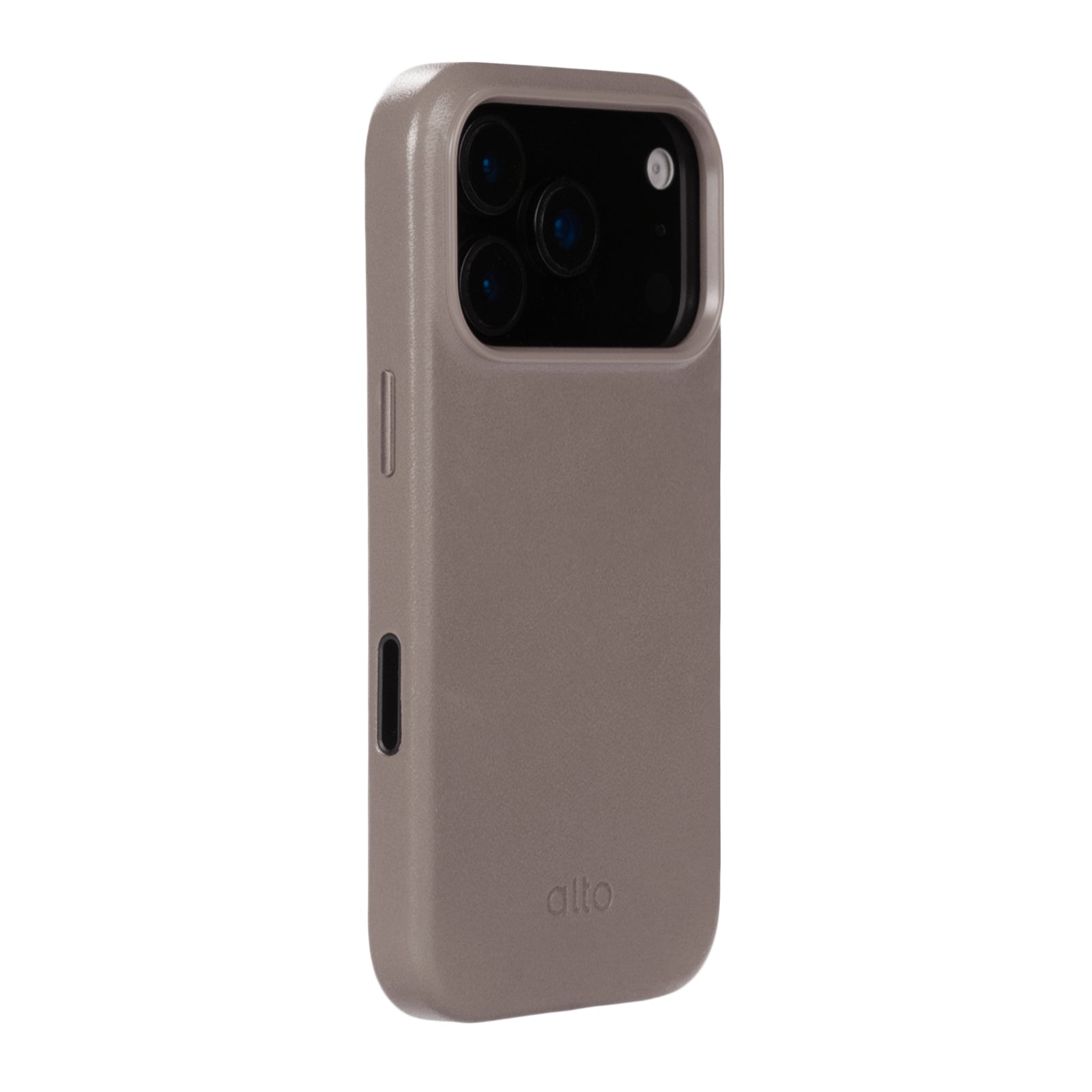 iPhone 17 Pro - Clop 磁吸皮革手機殼 - 礫石灰