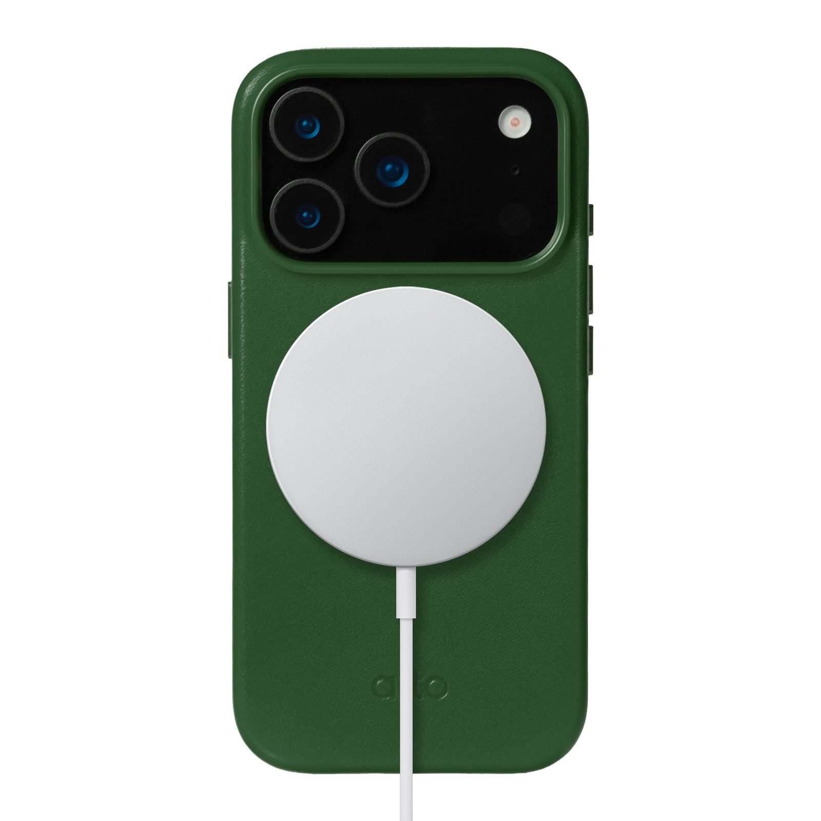 iPhone 17 Pro - Clop 磁吸皮革手機殼 - 森林綠