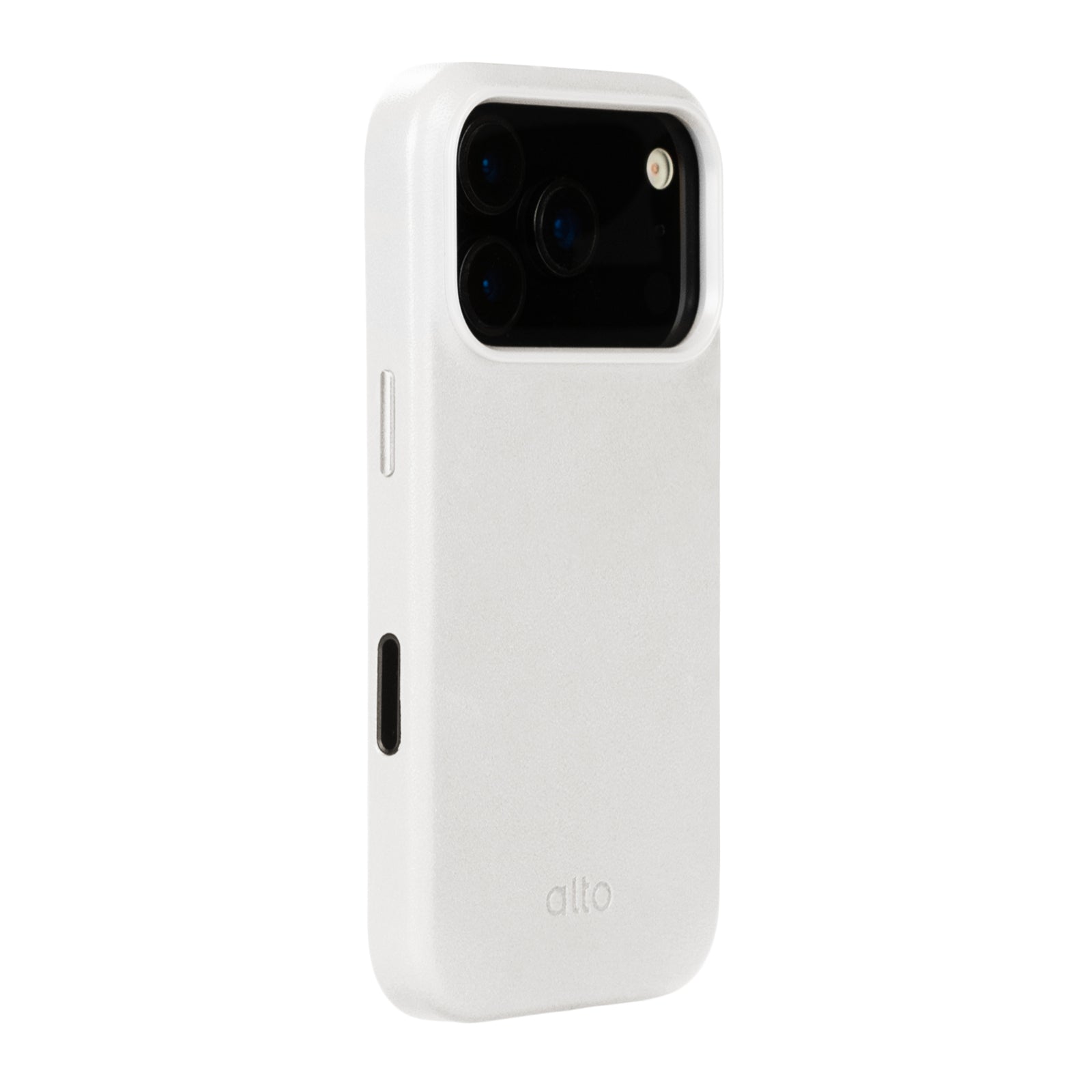 iPhone 17 Pro - Clop 磁吸皮革手機殼 - 霜月白