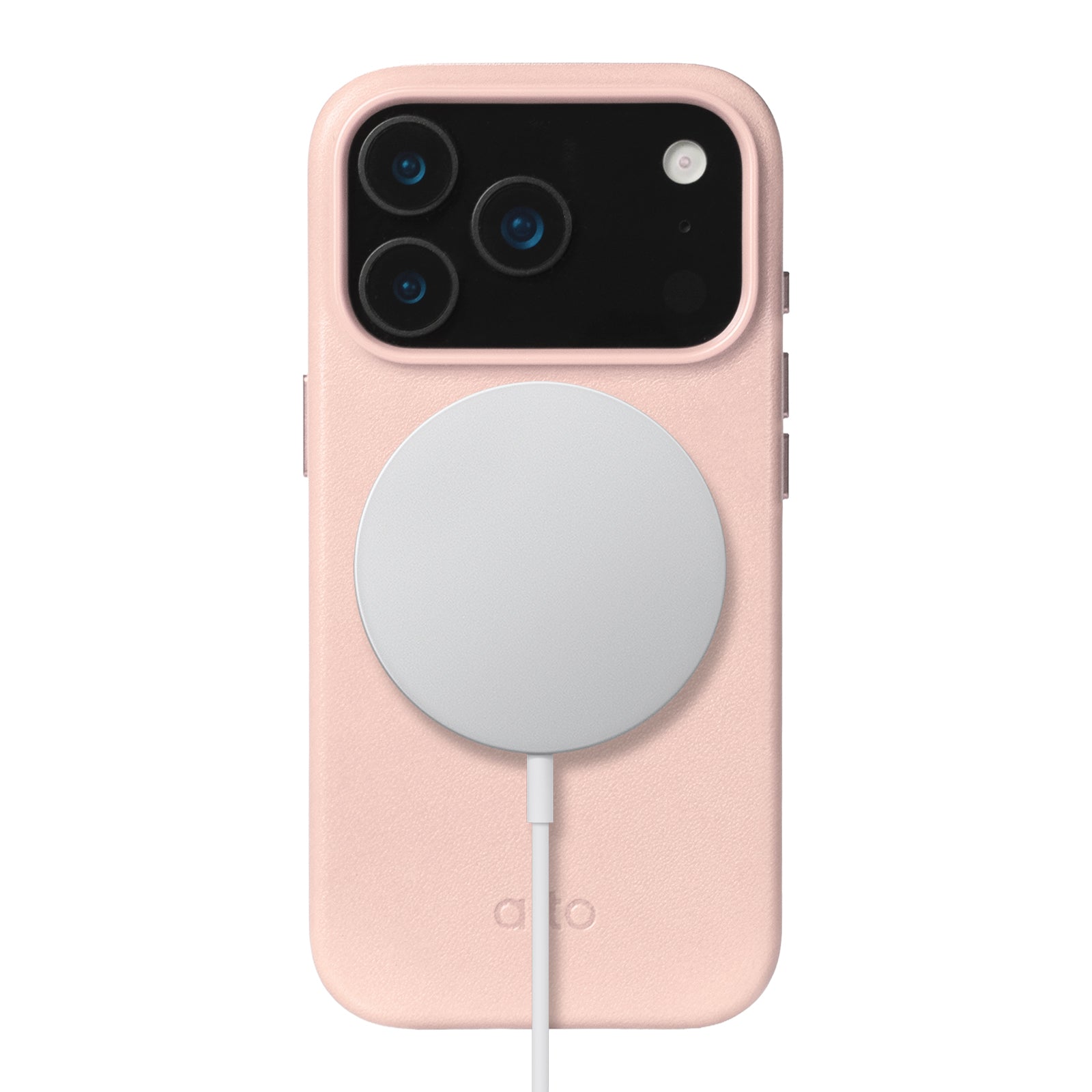 iPhone 17 Pro - Clop 磁吸皮革手機殼 - 迷霧粉