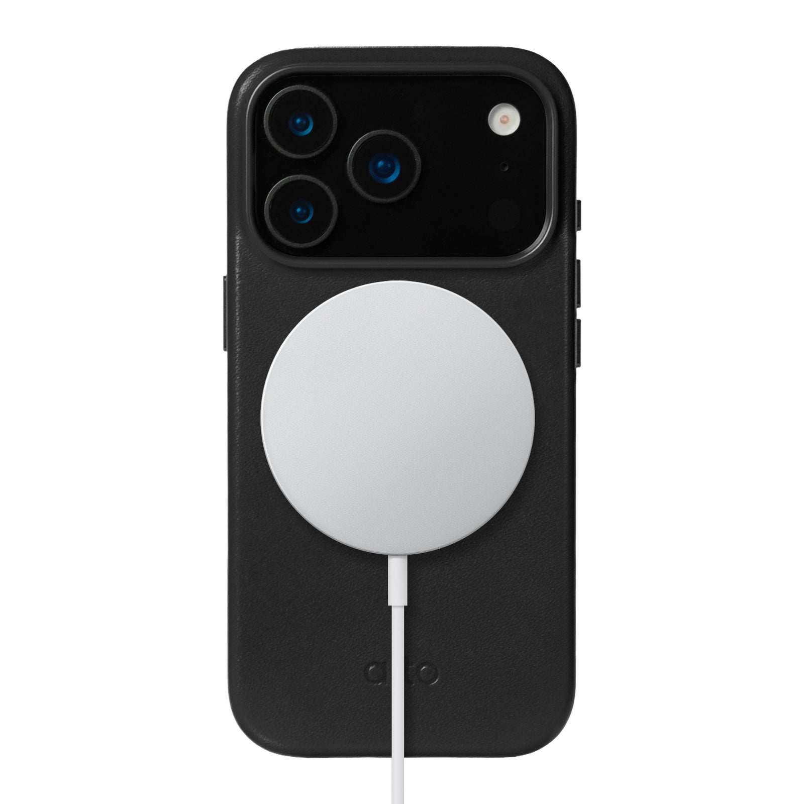 iPhone 17 Pro - Clop 磁吸皮革手機殼 - 渡鴉黑