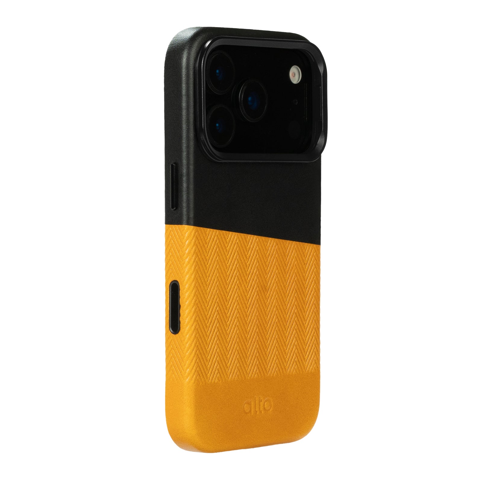 iPhone 17 Pro - Herring 磁吸支架皮革手機殼 - 焦糖棕/渡鴉黑