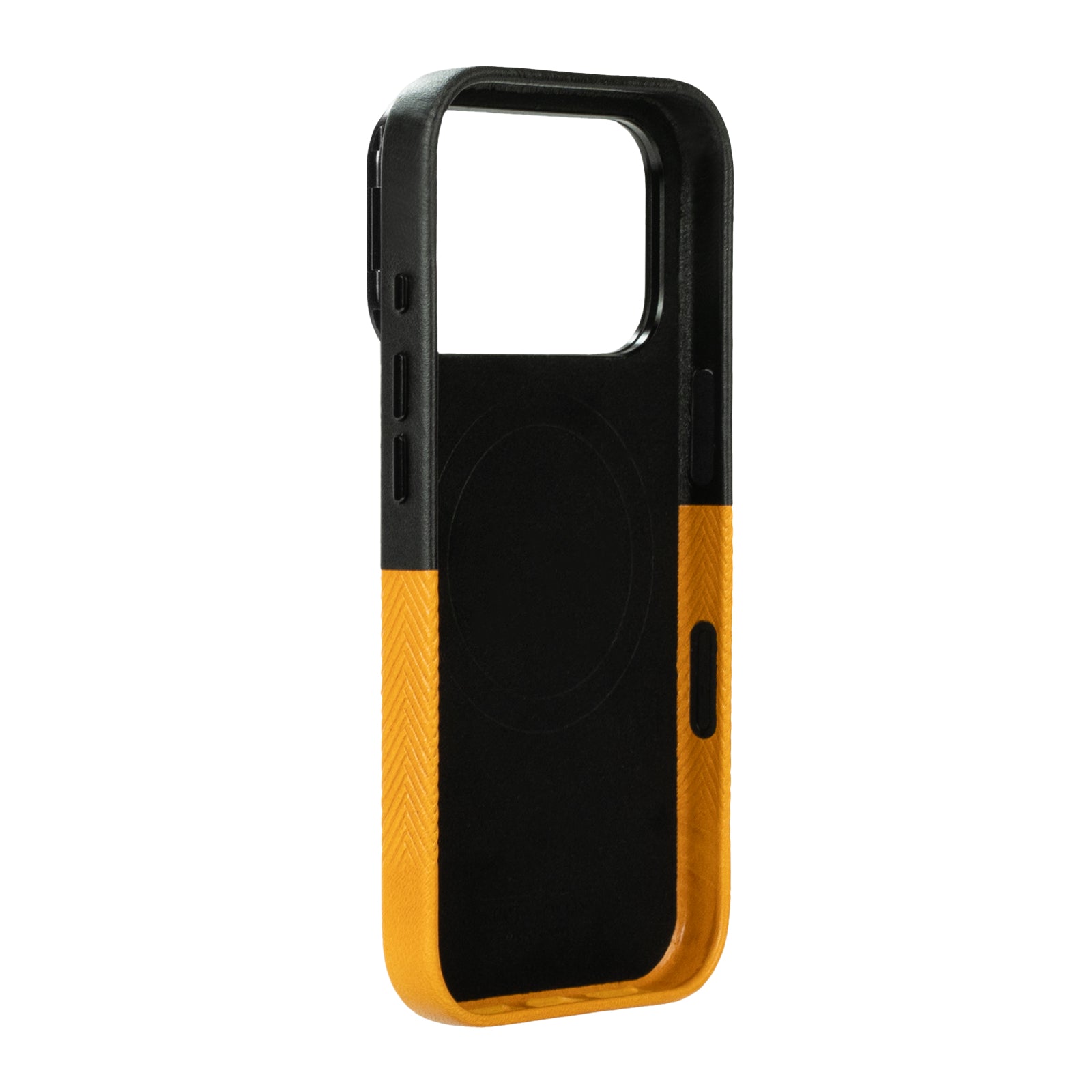 iPhone 17 Pro - Herring 磁吸支架皮革手機殼 - 焦糖棕/渡鴉黑