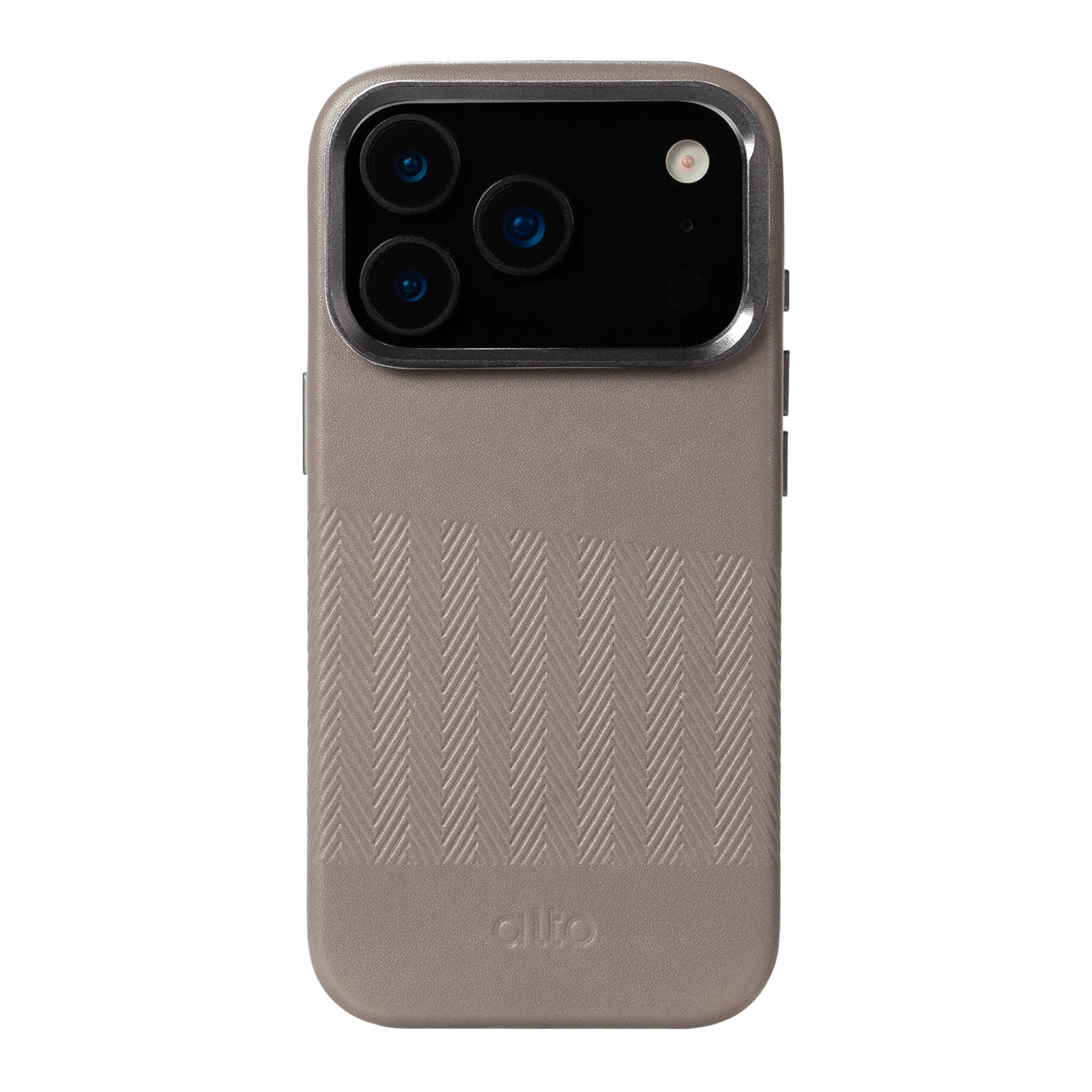 iPhone 17 Pro - Herring 磁吸支架皮革手機殼 - 礫石灰