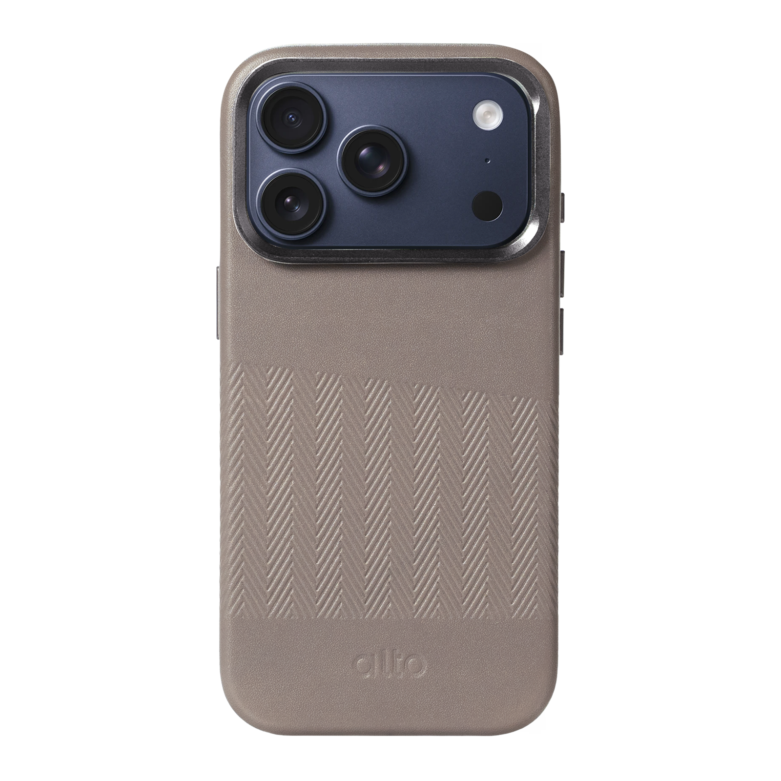 iPhone 17 Pro - Herring 磁吸支架皮革手機殼 - 礫石灰