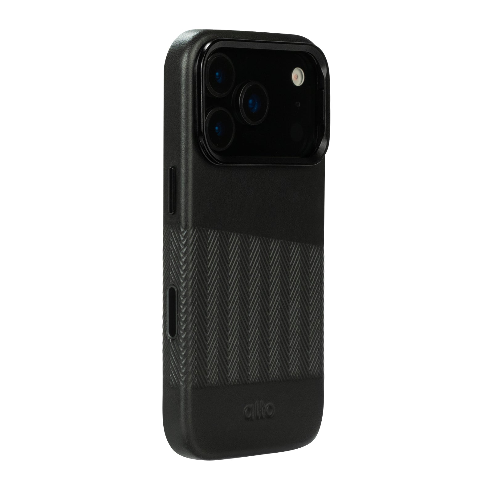 iPhone 17 Pro - Herring 磁吸支架皮革手機殼 - 渡鴉黑