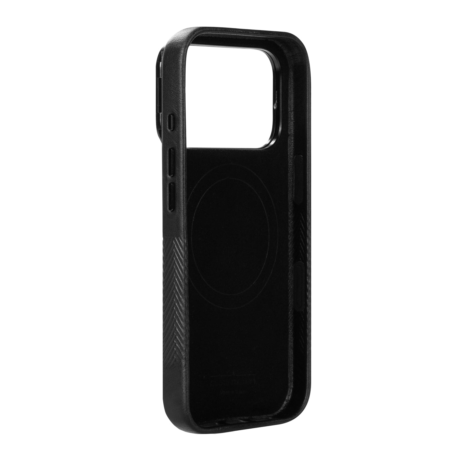 iPhone 17 Pro - Herring 磁吸支架皮革手機殼 - 渡鴉黑