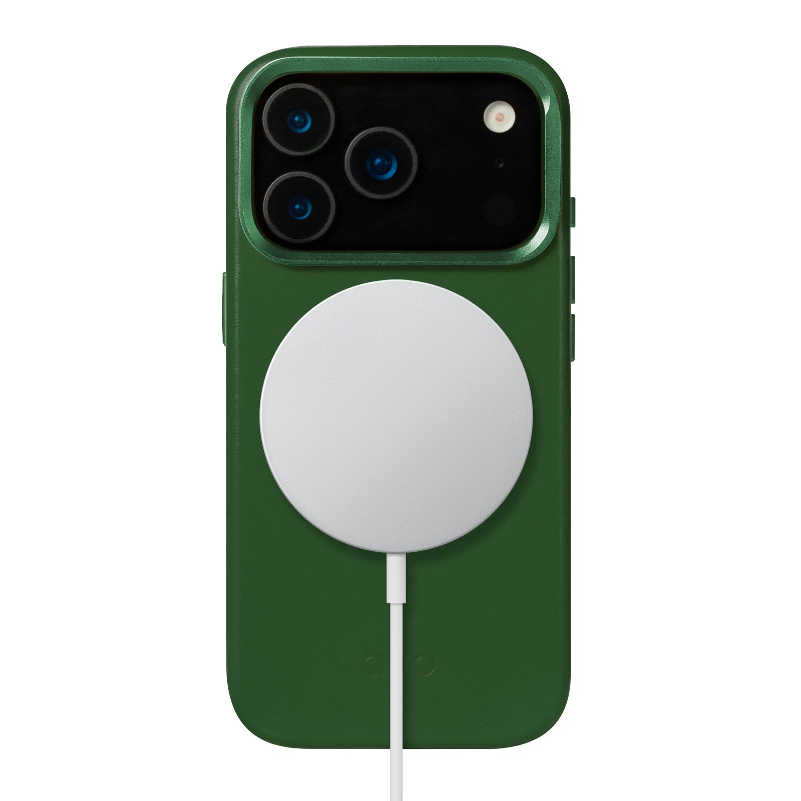 iPhone 17 Pro - Uplop 磁吸支架皮革手機殼 - 森林綠