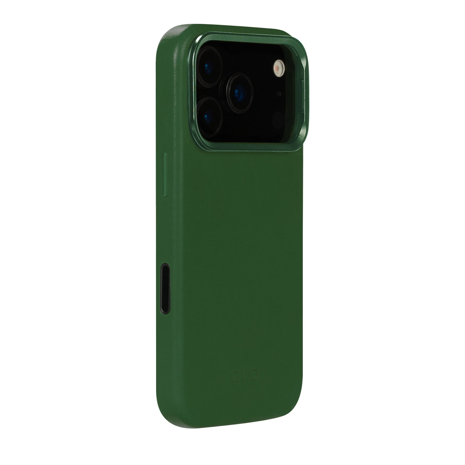 iPhone 17 Pro - Uplop 磁吸支架皮革手機殼 - 森林綠