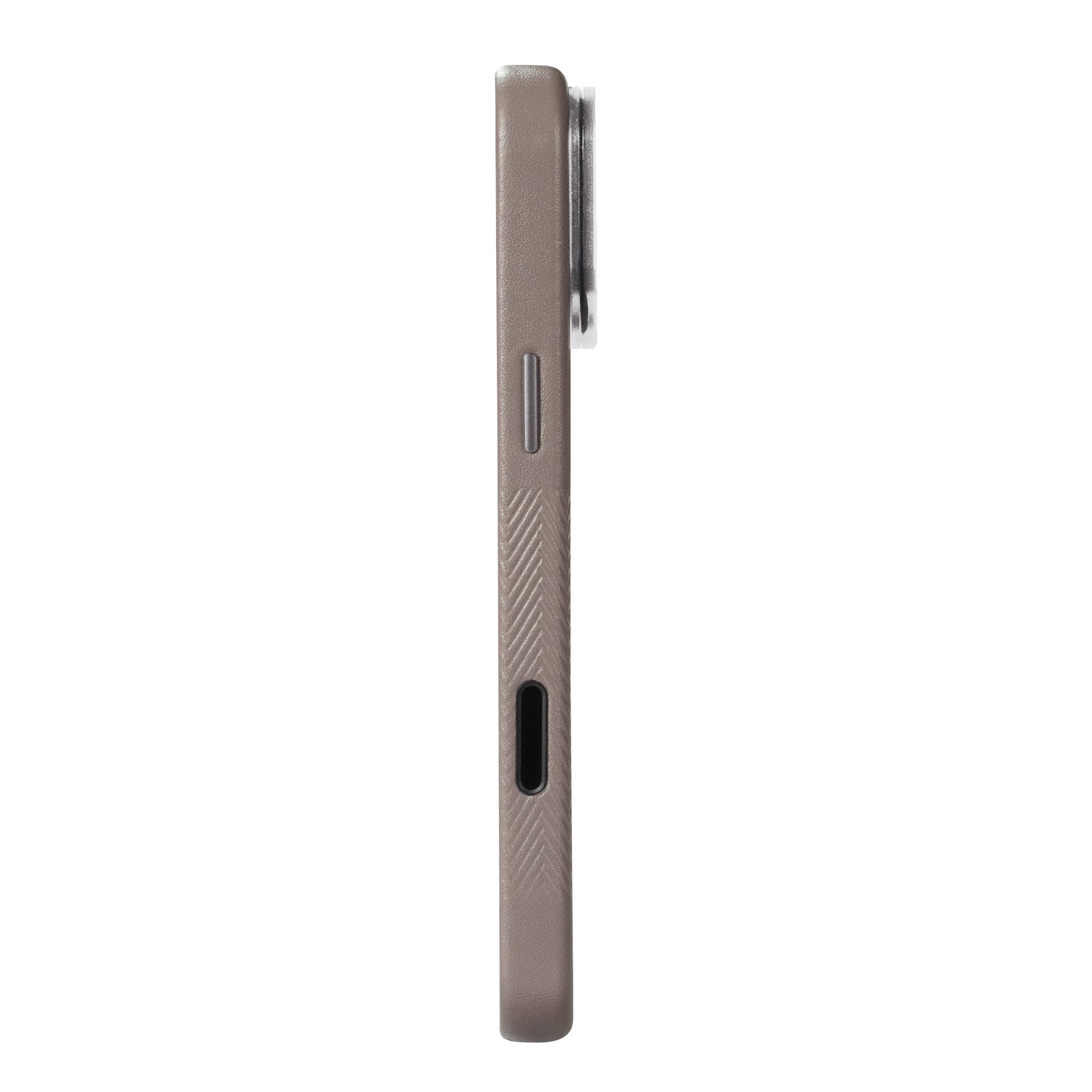 iPhone 17 Pro Max - Herring 磁吸支架皮革手機殼 - 礫石灰
