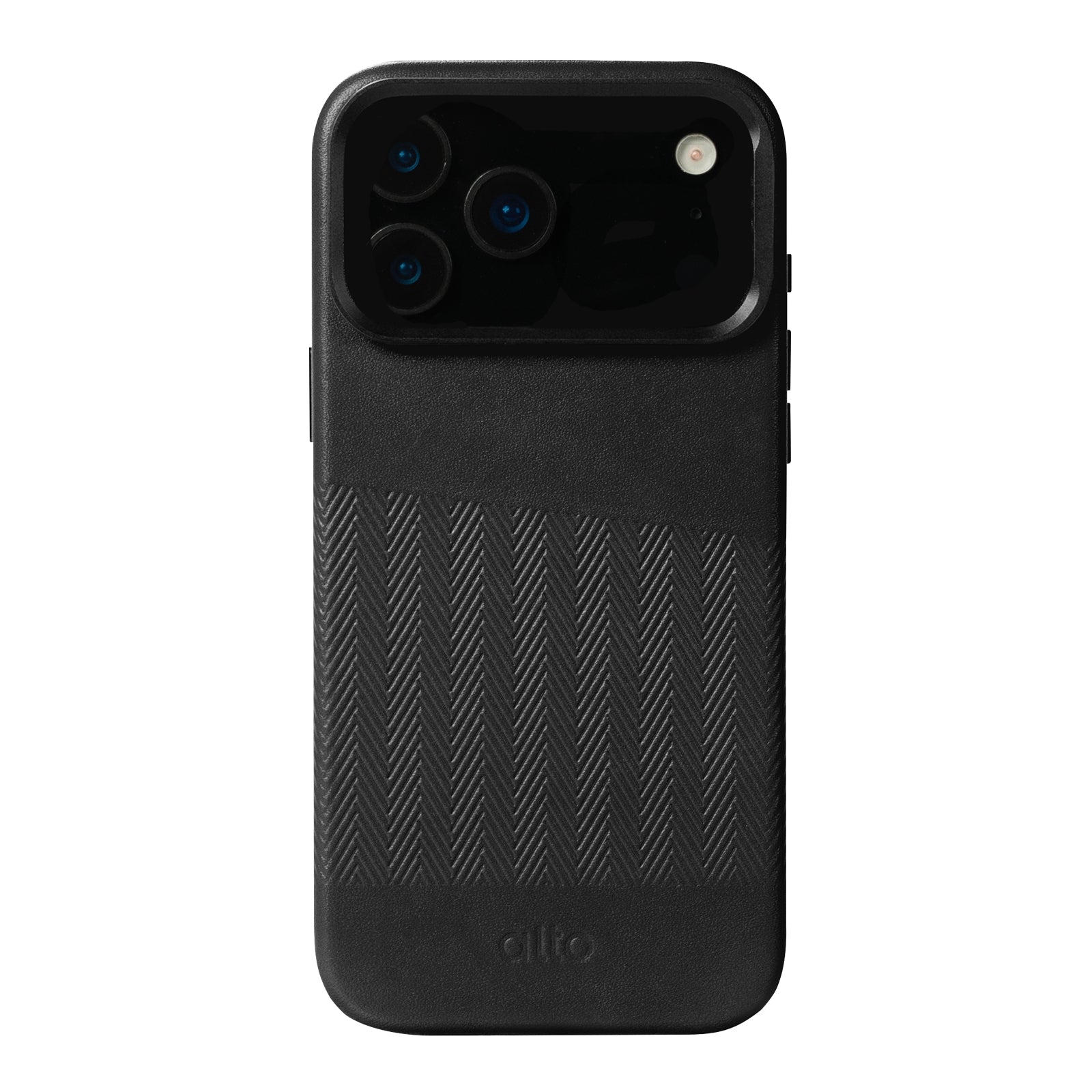 iPhone 17 Pro Max - Herring 磁吸支架皮革手機殼 - 渡鴉黑