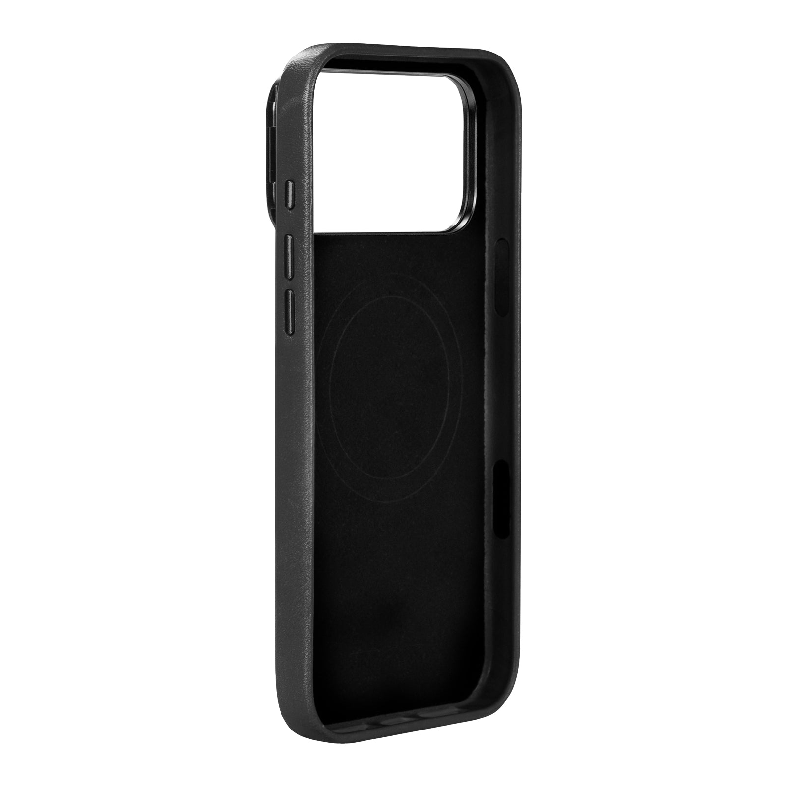 iPhone 17 Pro Max - Uplop 磁吸支架皮革手機殼 - 渡鴉黑