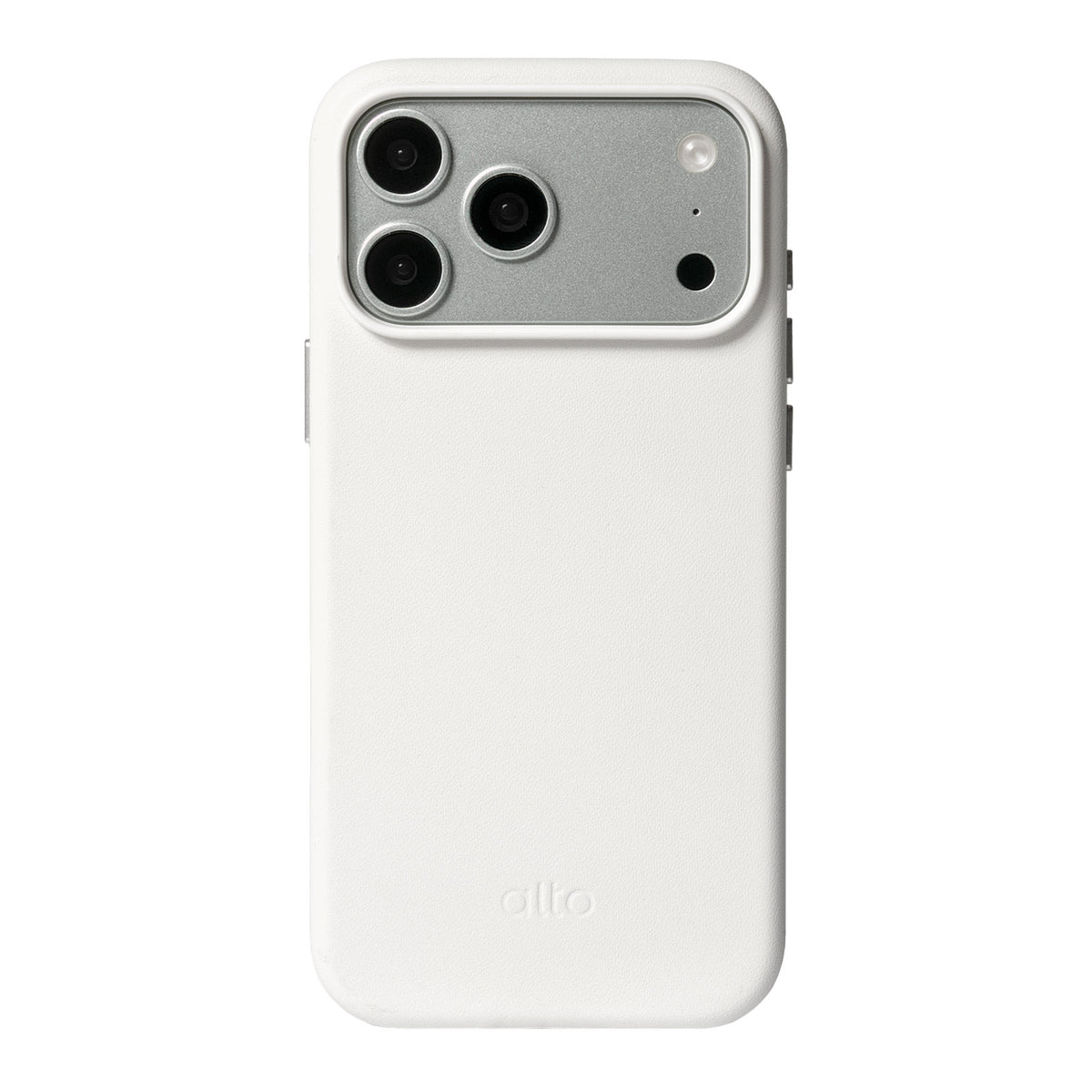iPhone 18 Pro Max - Clop 磁吸皮革手機殼 - 霜月白