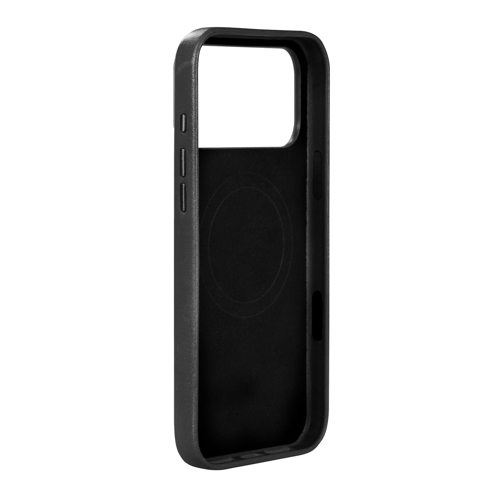 iPhone 18 Pro Max - Clop 磁吸皮革手機殼 - 渡鴉黑