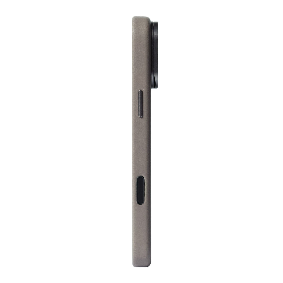iPhone 18 Pro Max/17 Pro Max - Uplop 磁吸支架皮革手機殼 - 礫石灰