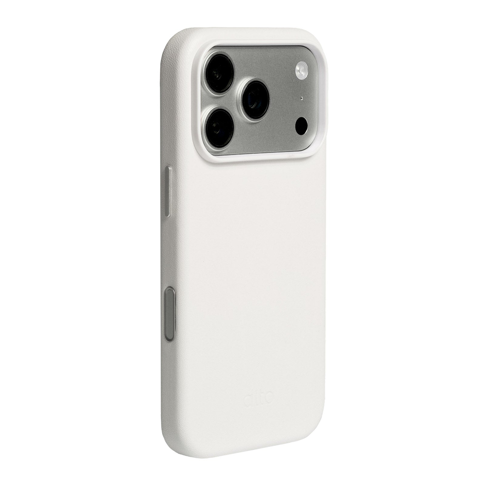 iPhone 18 Pro - Clop 磁吸皮革手機殼 - 霜月白