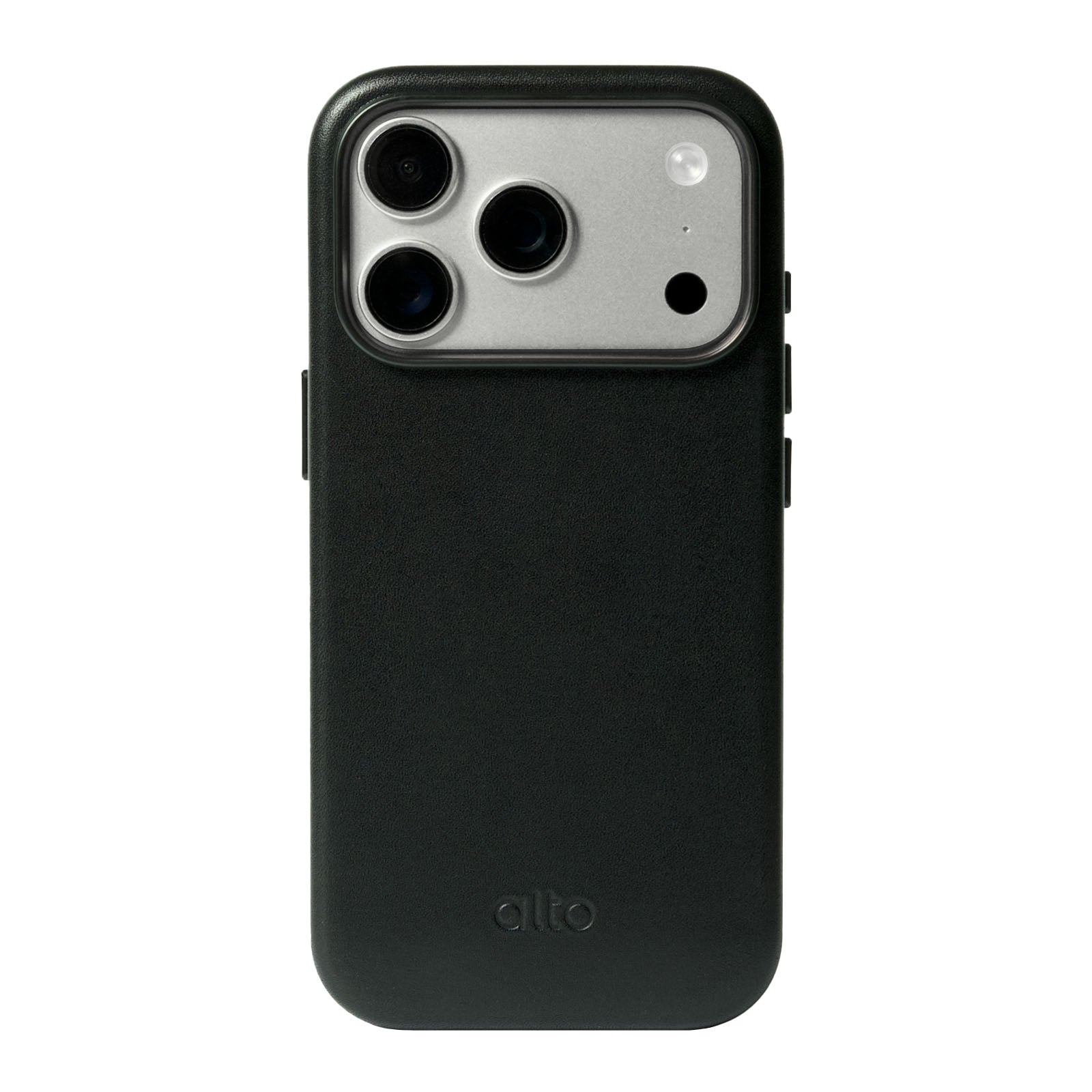 iPhone 18 Pro - Clop 磁吸皮革手機殼 - 渡鴉黑