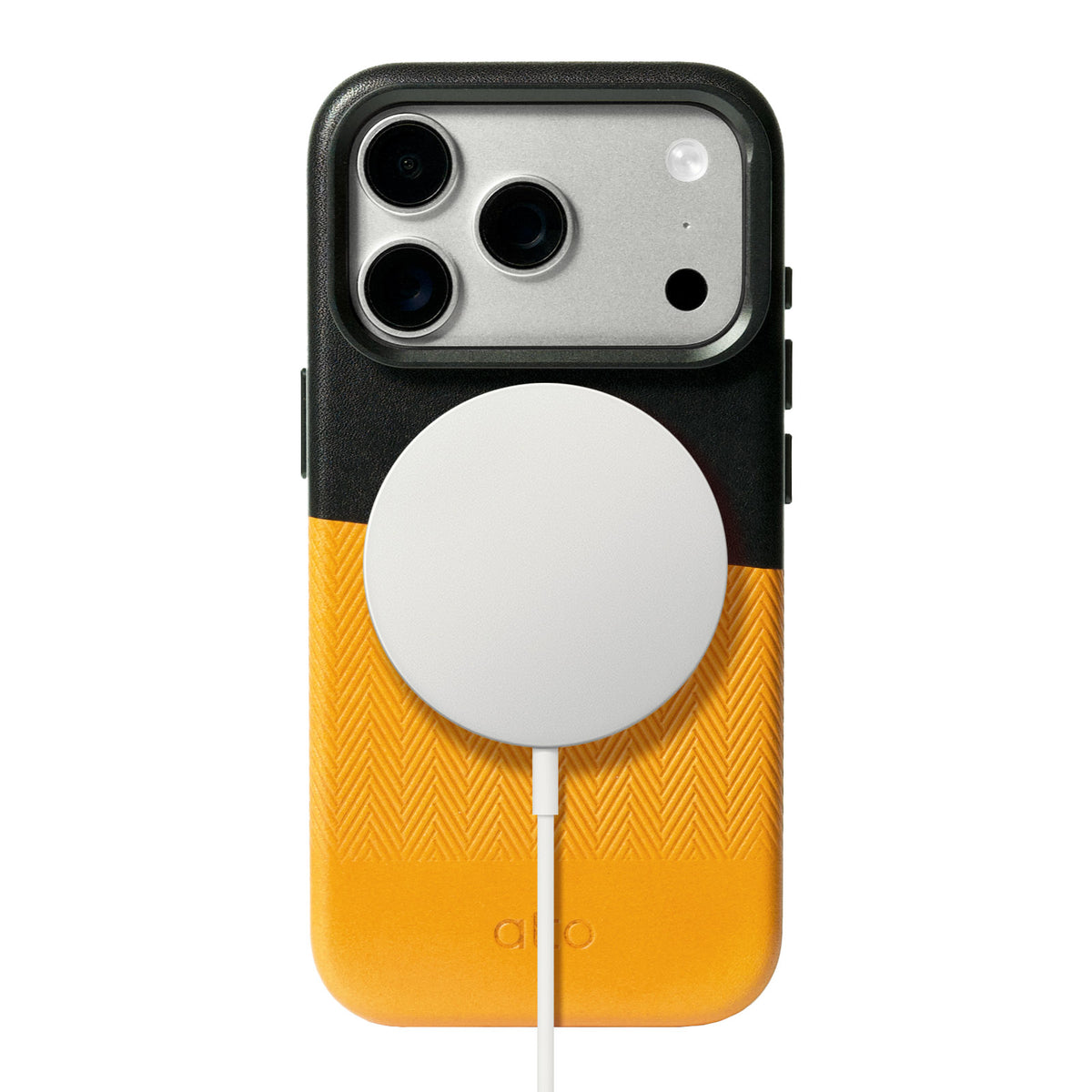 iPhone 18 Pro/17 Pro - Herring 磁吸支架皮革手機殼 - 焦糖棕/渡鴉黑
