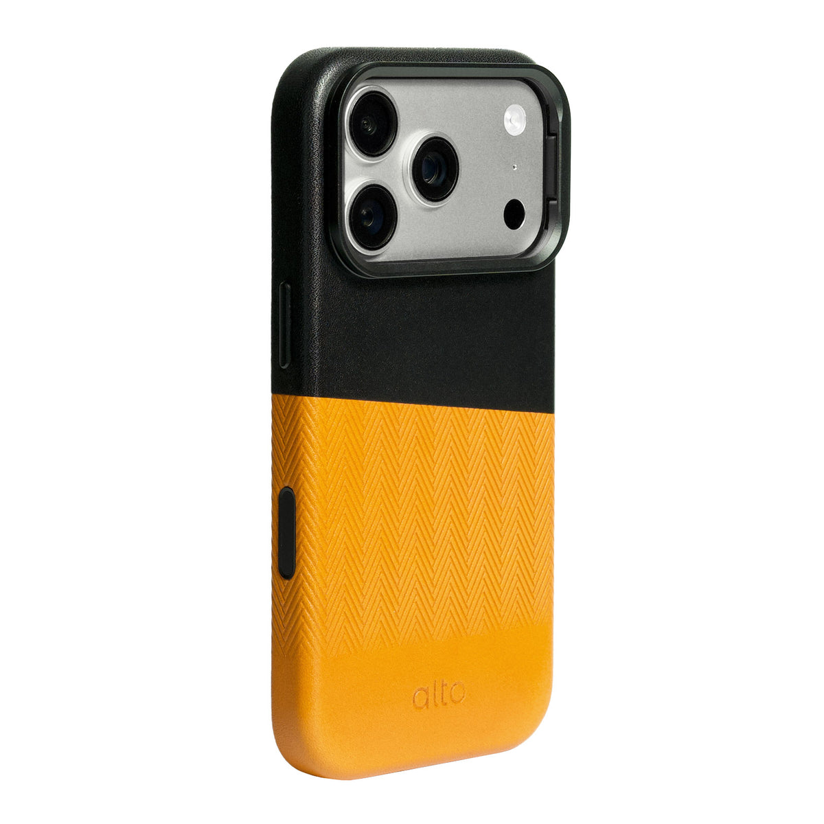 iPhone 18 Pro/17 Pro - Herring 磁吸支架皮革手機殼 - 焦糖棕/渡鴉黑