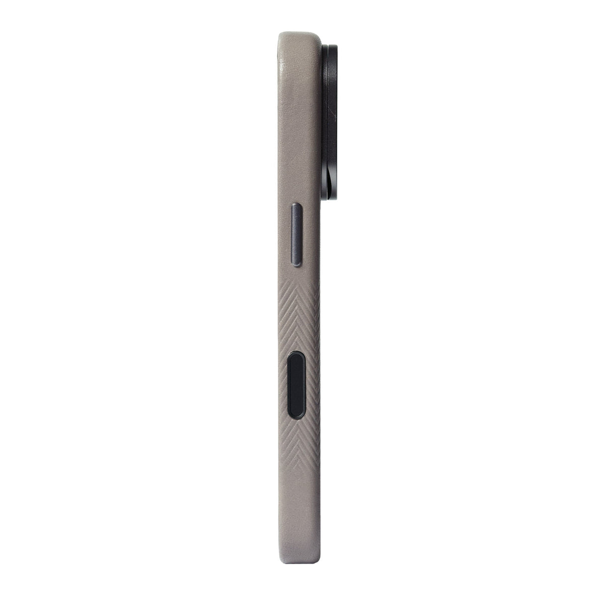 iPhone 18 Pro/17 Pro - Herring 磁吸支架皮革手機殼 - 礫石灰
