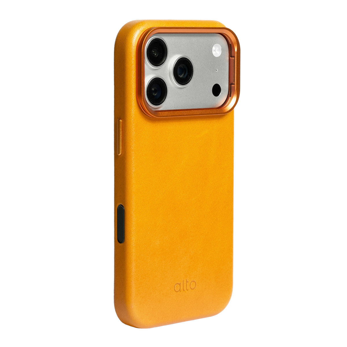iPhone 18 Pro/17 Pro - Uplop 磁吸支架皮革手機殼 - 焦糖棕