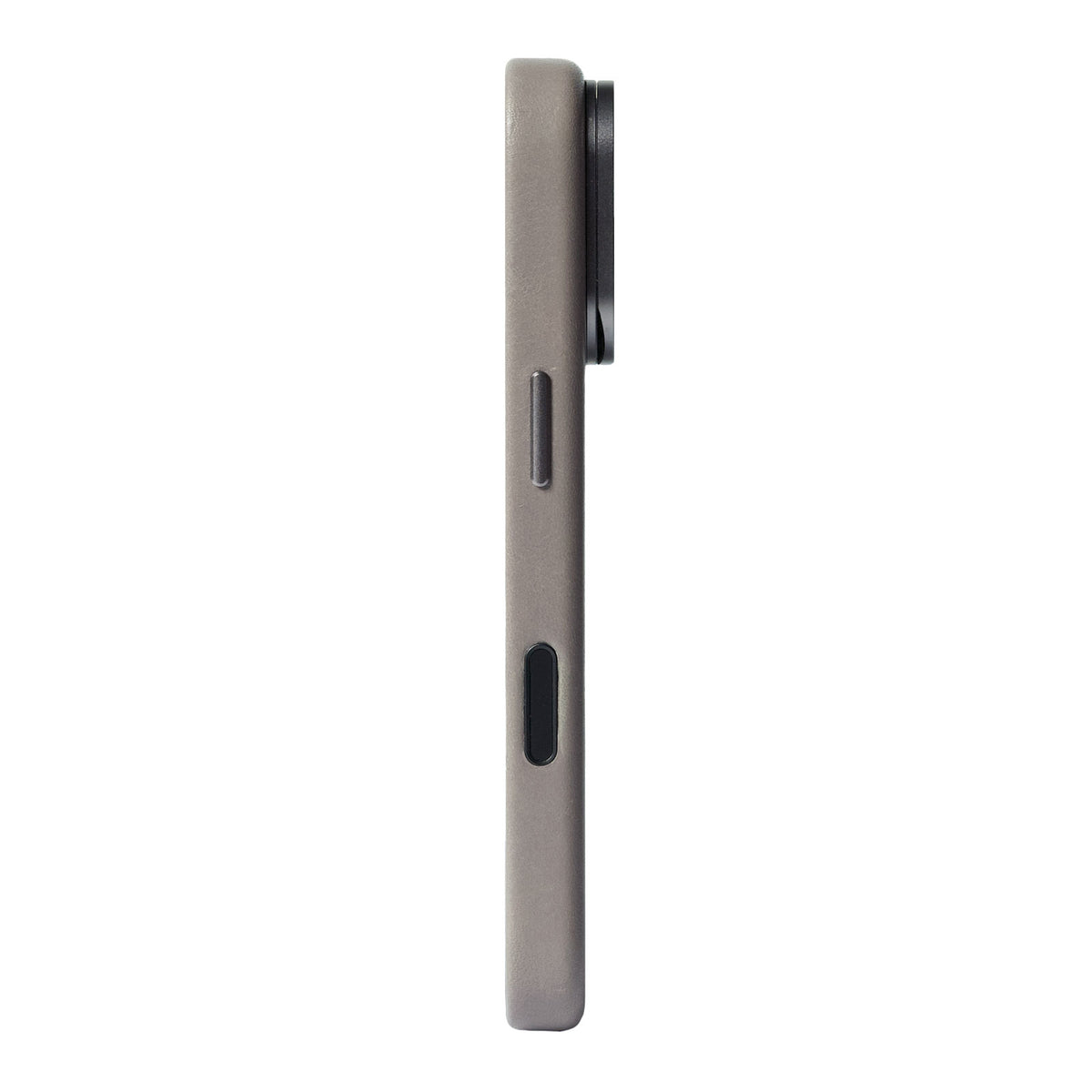 iPhone 18 Pro/17 Pro - Uplop 磁吸支架皮革手機殼 - 礫石灰