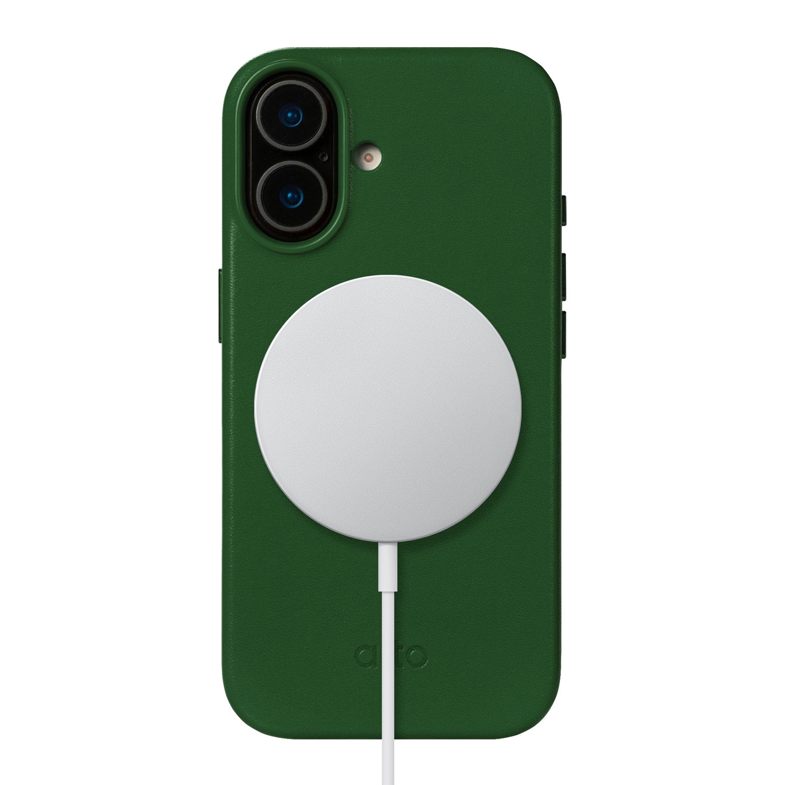 iPhone 17 - Clop 磁吸皮革手機殼 - 森林綠