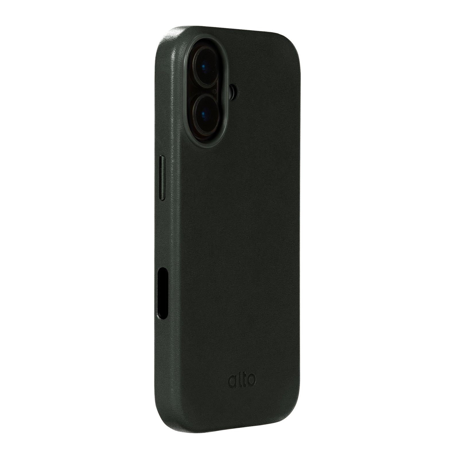 iPhone 17 - Clop 磁吸皮革手機殼 - 渡鴉黑