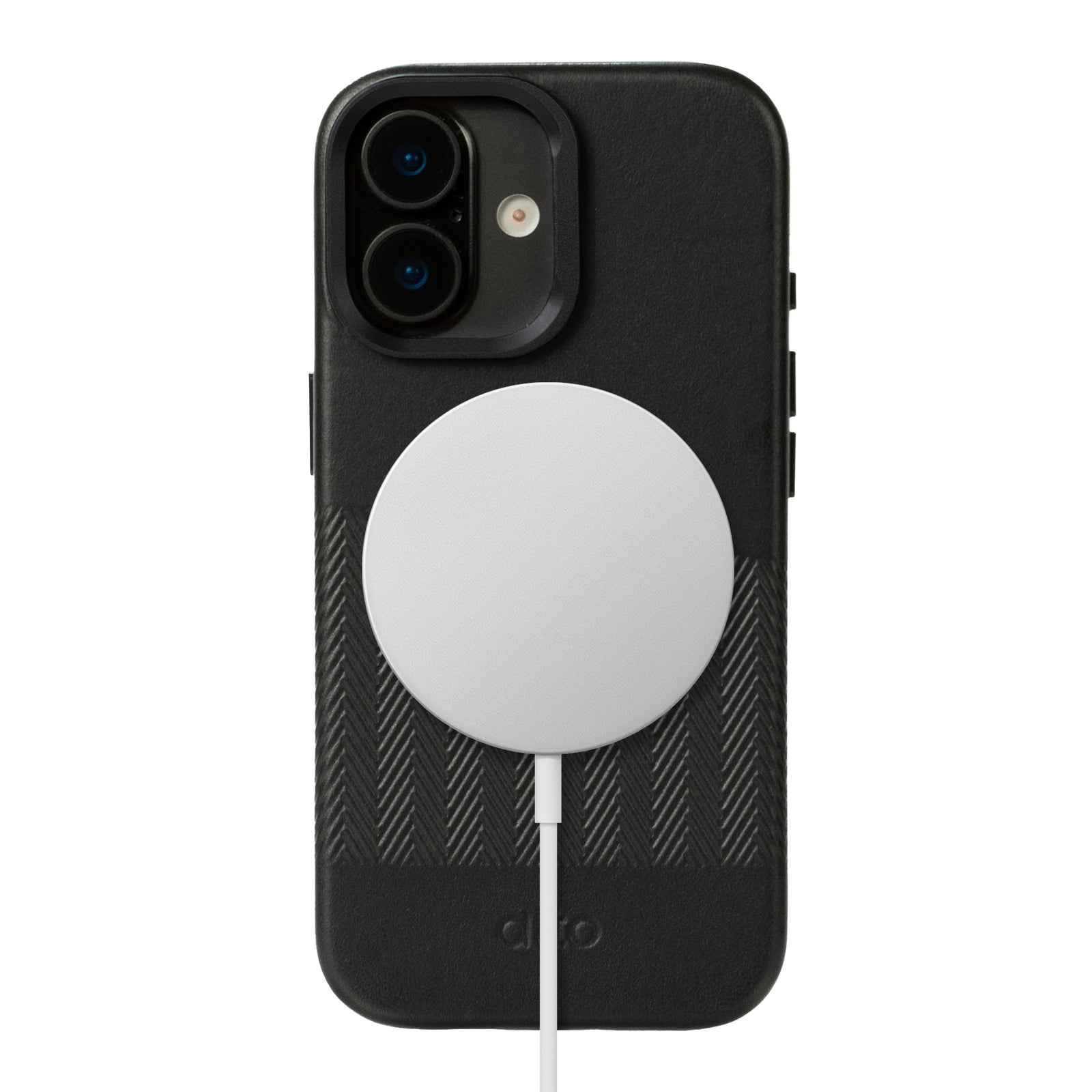 iPhone 17 - Herring 磁吸支架皮革手機殼 - 渡鴉黑