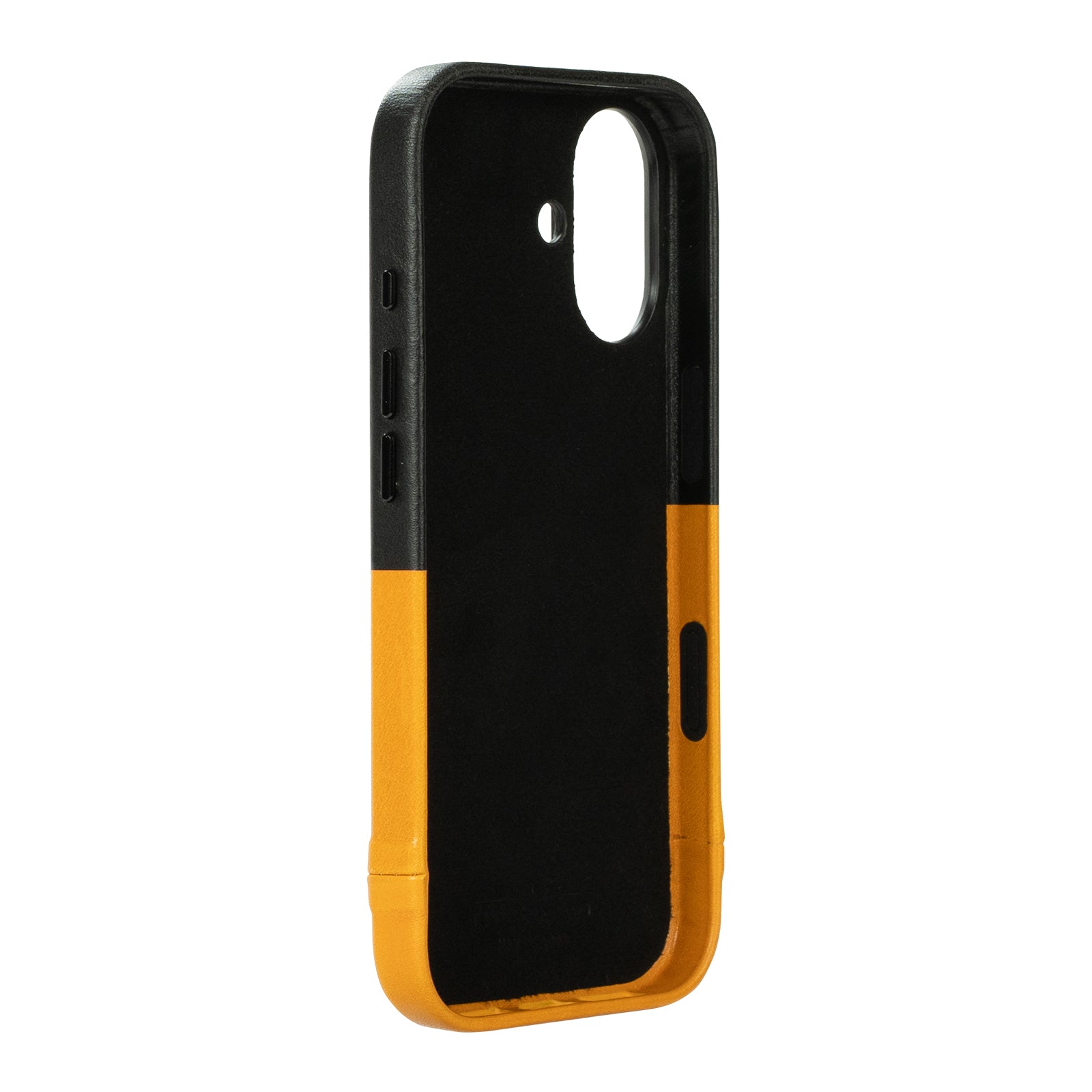 惜福品 - iPhone 17 - Metro 插卡式皮革手機殼 - 焦糖棕/渡鴉黑